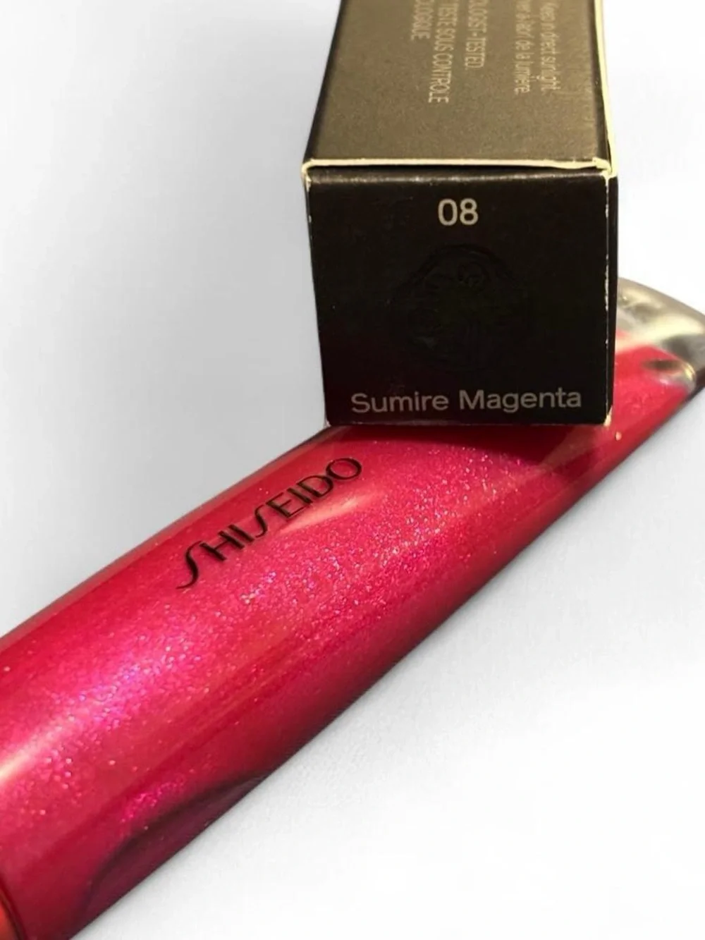 Shiseido Shimmer GelGloss Lip Gloss — Shimmering Pink 08 sumire magenta